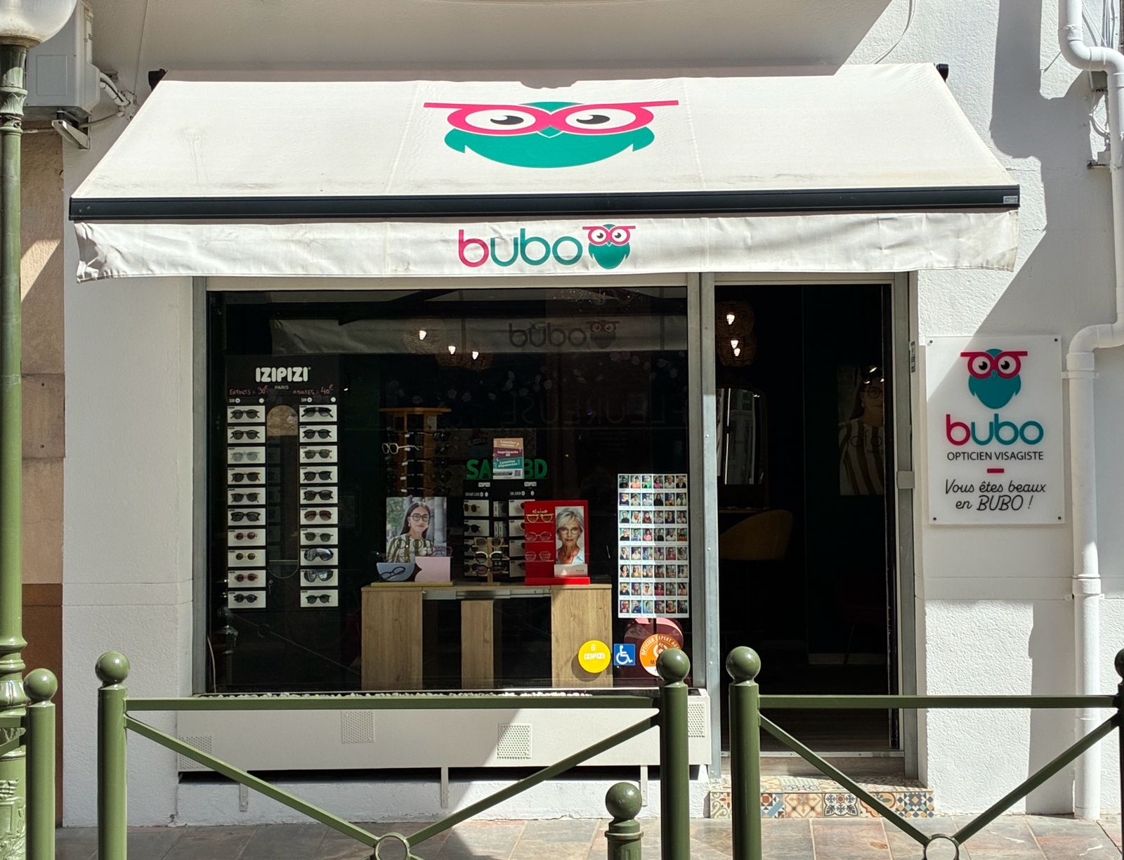 Bubo Opticiens devanture